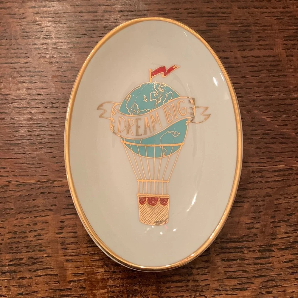 Dream Big Paper Source Trinket Tray EUC